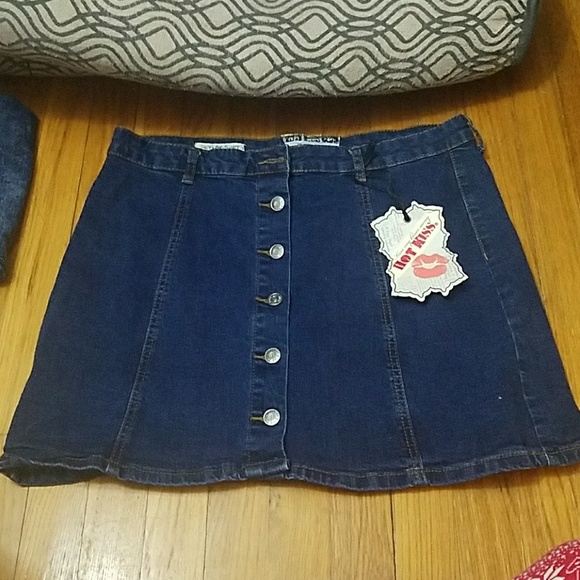 Hot Kiss Dresses & Skirts - Denim skirt by Hot Kiss NWT Hot Kiss Dresses & Skirts - Denim skirt by Hot Kiss NWT